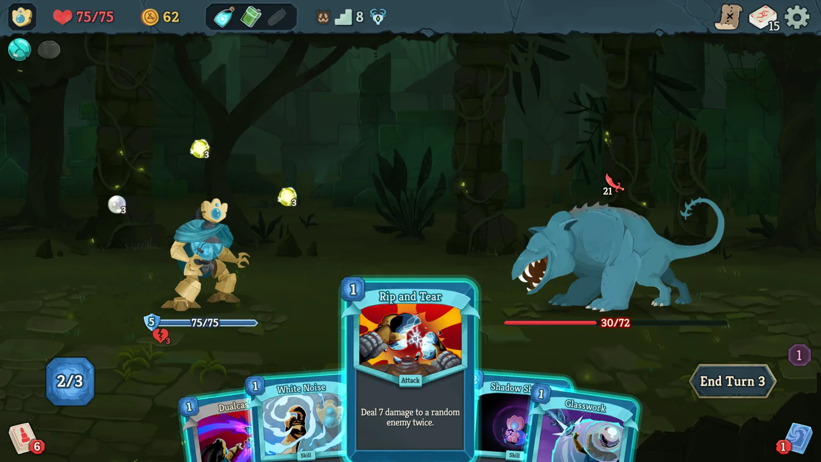 Defect with several Orbs in official Slay the Spire 2 combat